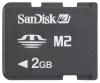 2GB Sandisk Memory Stick Micro (M2) Memory Card w/MS PRO Duo adapter (bulk)