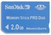 2Gb Sandisk Memory Stick PRO Duo card