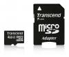 4GB Transcend microSDHC CL4 Memory Card with SD adapter