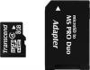 8GB Transcend microSDHC CL4 with Memory Stick PRO Duo adapter