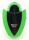 NEON MP3 Music Player with SD/MMC slot (Green/Black) w/USB cable and earphones
