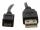 Micro USB to standard USB cable - 28cm length