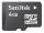 4GB Sandisk microSDHC memory card w/SD adapter
